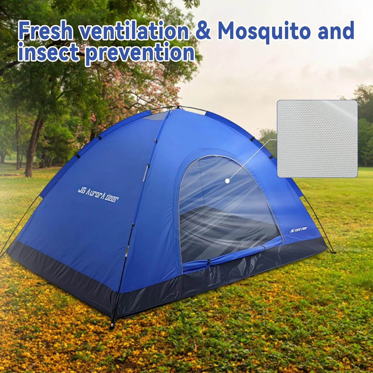Person Tent Waterproof Windproof Family Tents Camping Tents Backpacking Tent for Portable Camping with Carry Bag