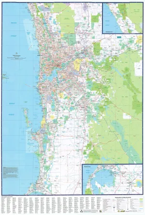 Perth UBD 662 Map 1020 x 1480mm Laminated Wall Map
