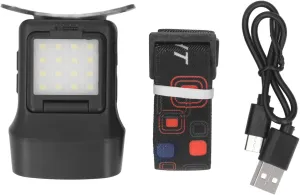 Pilipane COB Headlamp High Brightness 900lm Rechargeable Detachable Head Light with Side Sensor for Hiking Fishing Camping Black