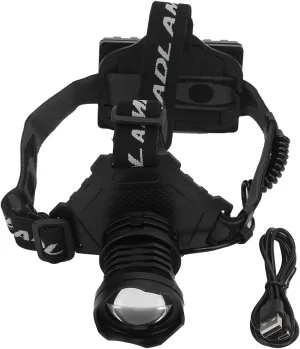 Pilipane Rechargeable Headlamp Head Lights Strong Light Long LED Headlight for Fishing Camping Cycling Aluminum Alloy ABS 11x7.8x5cm