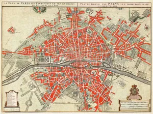 Plan of Paris (ca. 1721–1774) by Guillaume Delisle