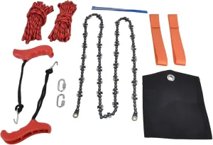 Pocket Chainsaw, Hand Rope Chain Saw Efficient Both Sides Teeth Blades Folding Pocket Chainsaw for Tree Limb 53 Inch