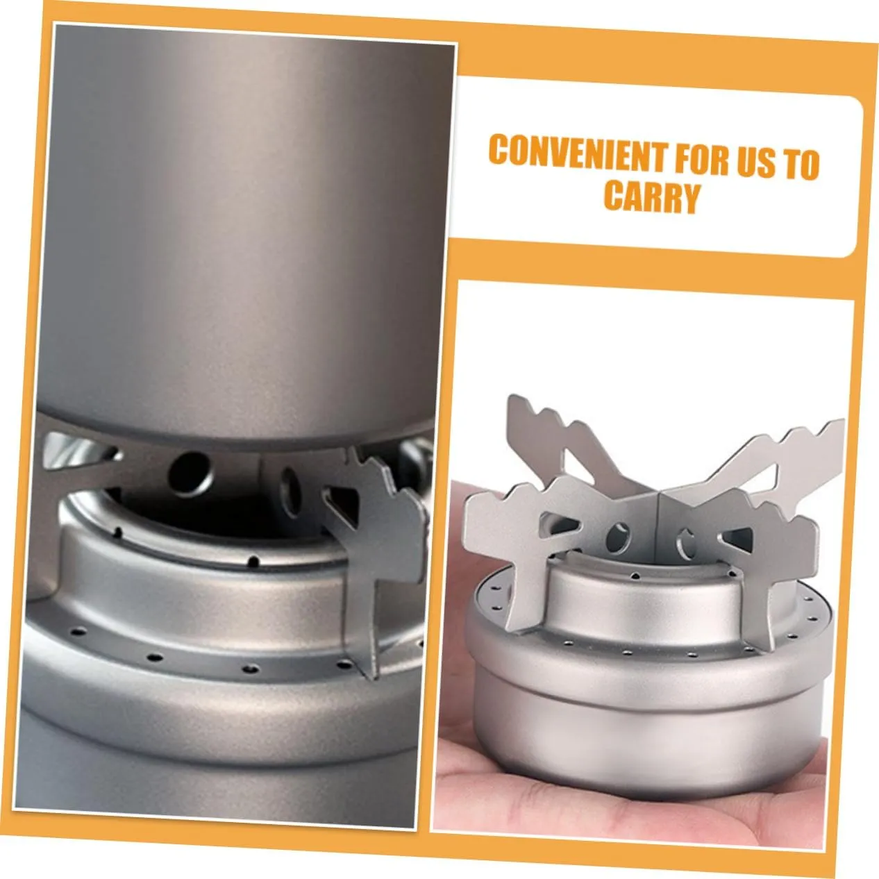 POPETPOP 3 Sets Titanium Wok Stand Sturdy Gas Stove Holder for Asian Woks Trivet Pot Accessory Outdoor Stove Stand