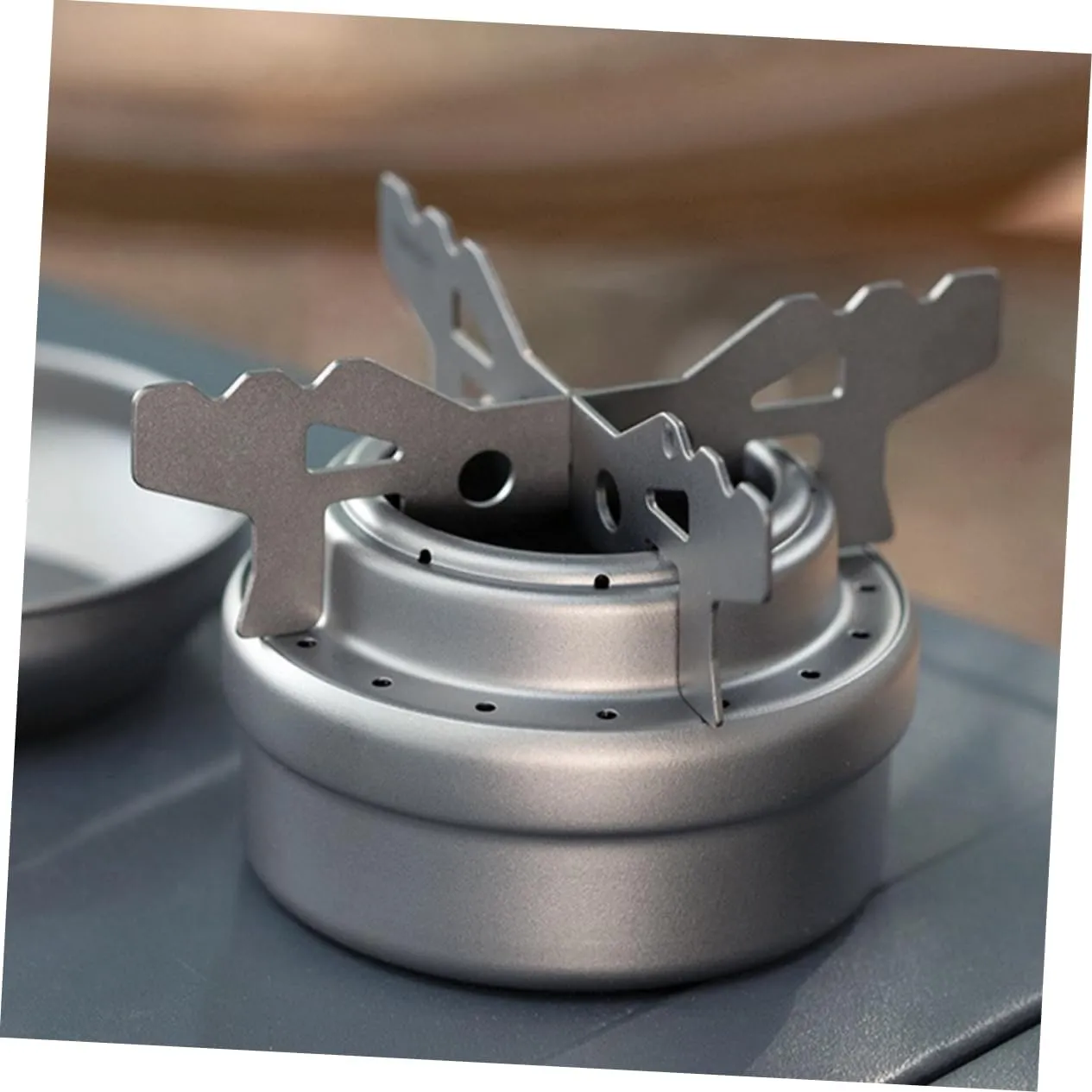 POPETPOP 3 Sets Titanium Wok Stand Sturdy Gas Stove Holder for Asian Woks Trivet Pot Accessory Outdoor Stove Stand