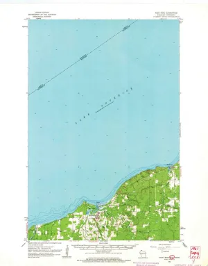Port Wing WI topo map, 1:62500 Scale, 15 X 15 Minute, Historical, 1961, Updated 1963, 21.11 x 16.51 in