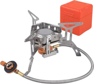 Portable Camping Stove, 3500W Foldable & Windproof Mini Camping Stove, Outdoor Accessories for Picnics, Backpacking, Hiking.