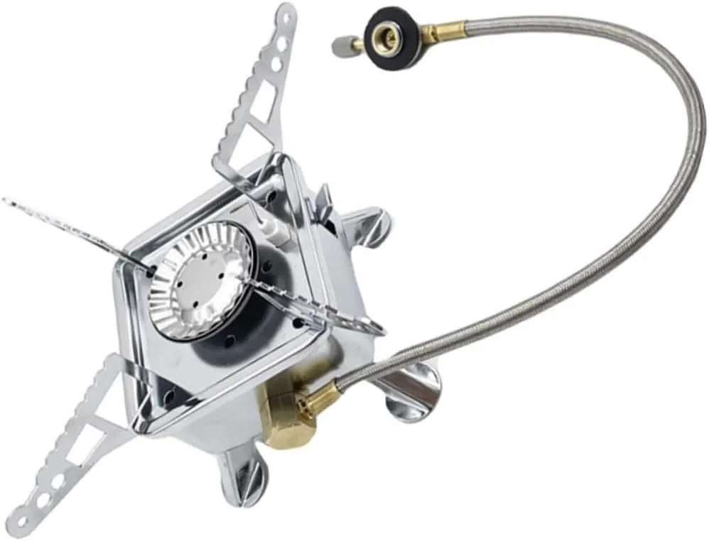 Portable Camping Stove Lightweight Outdoor Gas Burner Compact Design for Hiking and Outdoor Cooking Durable and Material for Camping and Backyard