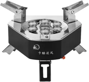 Portable Camping Stove Outdoor 18900W Windproof Gas Stove for Outdoor Hiking Picnic