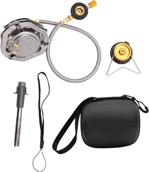 Portable Foldable Gas Stove with Ignition, Windproof Camping Stove, High Efficiency Burner for Outdoor Cooking, Picnics, Backpacking