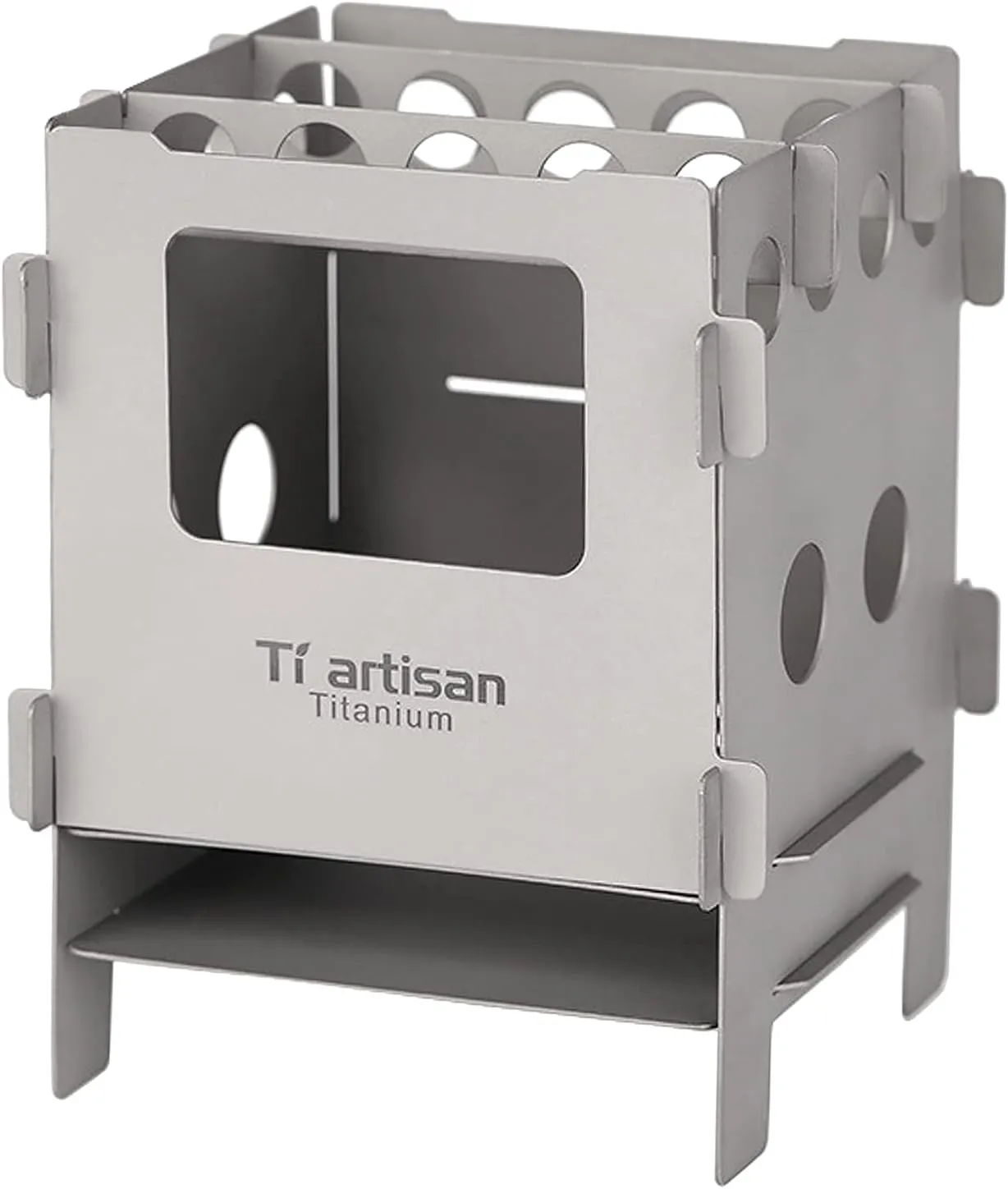 Portable Foldable Titanium Wood Burning Stove Pocket Camping Cooking Picnic Backpacking