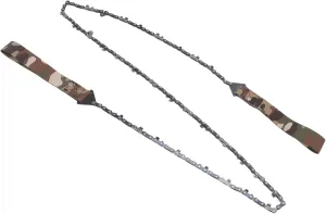 Portable Folding Hand Chain Saw Efficiently Cuts Wood Outdoors for Camping and Gardening, Made of Premium Manganese Steel Material