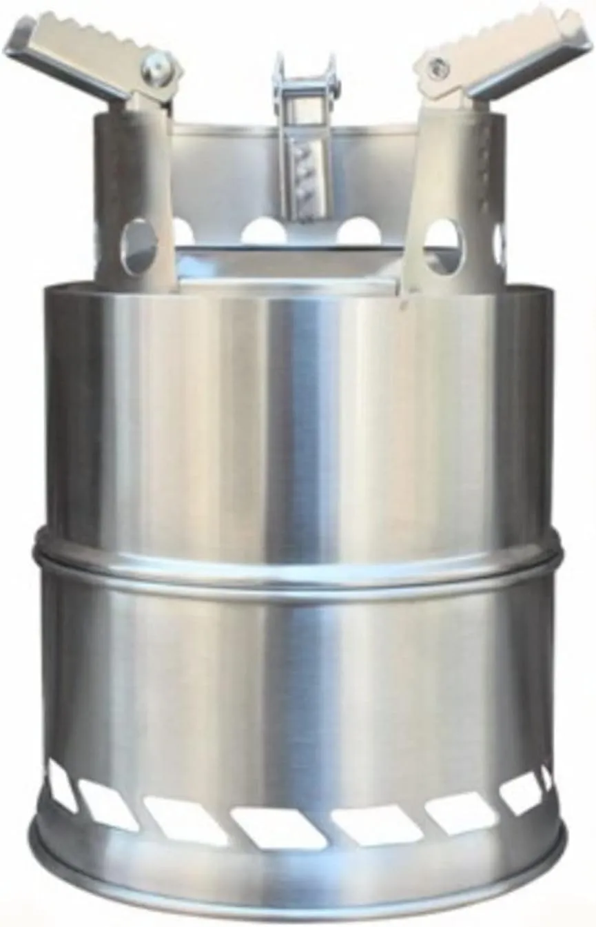 Portable Lightweight Camp Stove for Outdoor Hiking, Stainless Steel Wood Burning Camping Stove, Suitable for BBQ (Large for <50KG Dog 200x130x65mm)