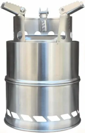 Portable Lightweight Camp Stove for Outdoor Hiking, Stainless Steel Wood Burning Camping Stove, Suitable for BBQ (Large for <50KG Dog 200x130x65mm)