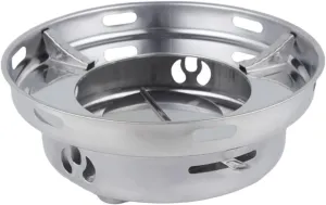 Portable Mini Alcohol Stove Lightweight Stainless Steel Camping Burner for Outdoor Cooking Compact Design for Picnics Hiking and Family Wind Resistant Easy to Use