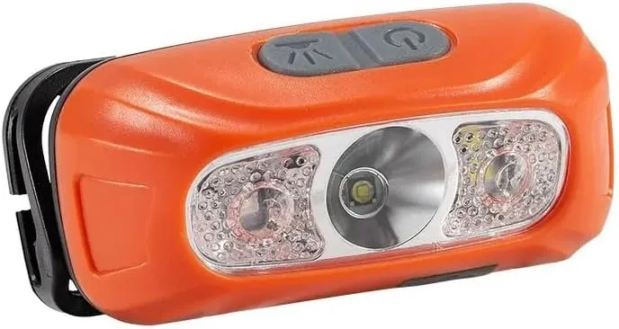 Portable Mini Sensor Headlamp Strong Rechargeable Head Light Flashlight Night Fishing Camping Headlights Front Lantern(Black-0515)