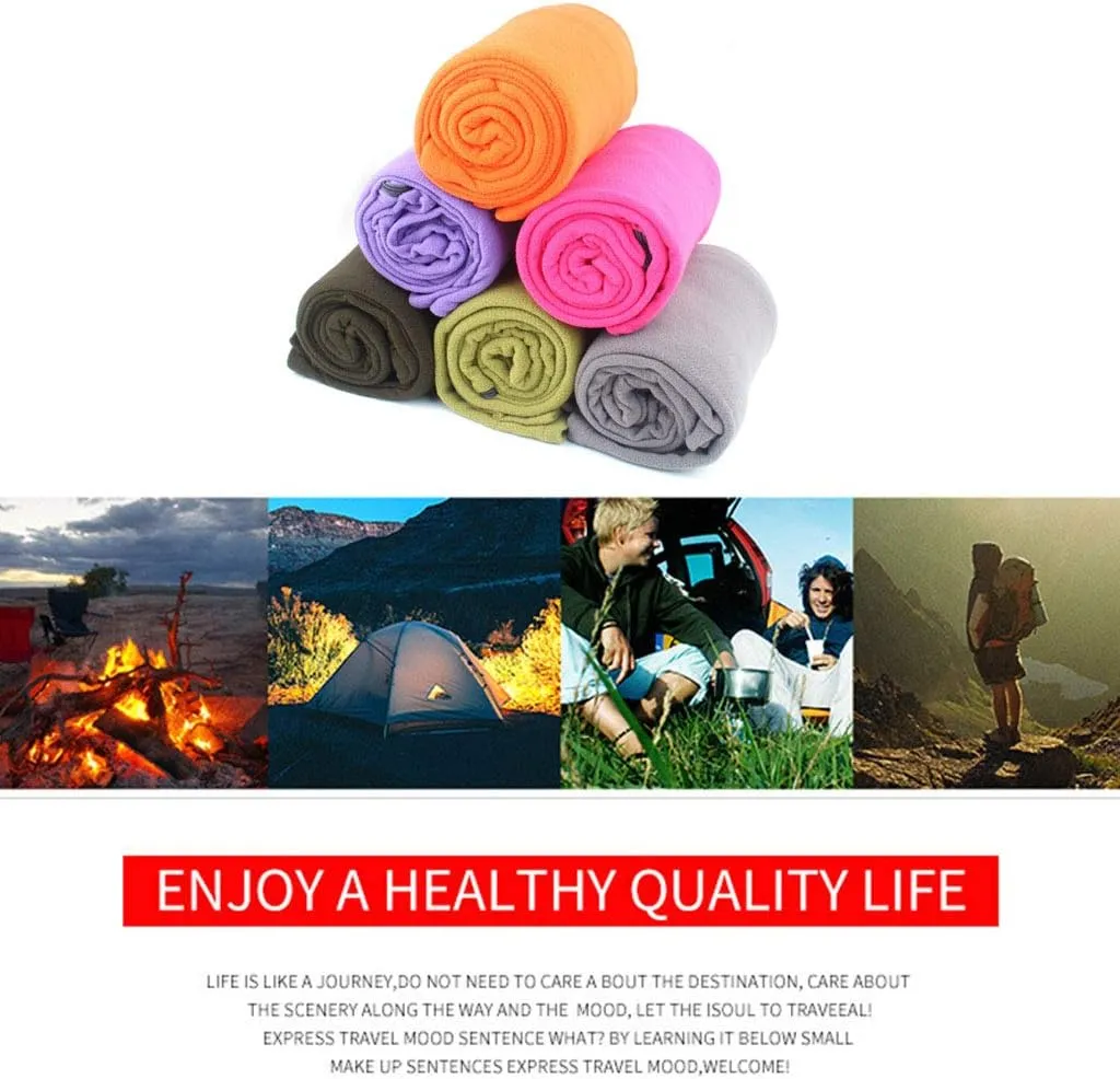 Portable Sleeping Bag Sleeping Bag Fleece Liner Tent Bed for Outdoor Camping Hiking Backpacking