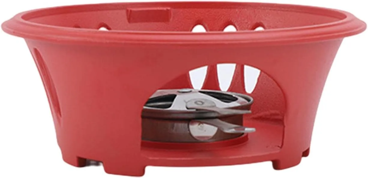 Portable Spirit Burner Stove, Sturdy Durable Liquid Camping Stove with Stand, Mini Camping Stove Burner for Outdoor