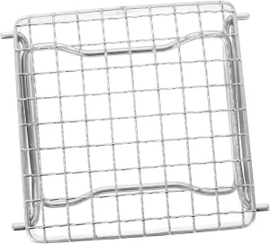 Portable Stainless Steel Folding Bbq Grill Rack with Adjustable Legs for Camping Hiking and Picnics Durable and Easy to Transport with Extended Cooking Surface