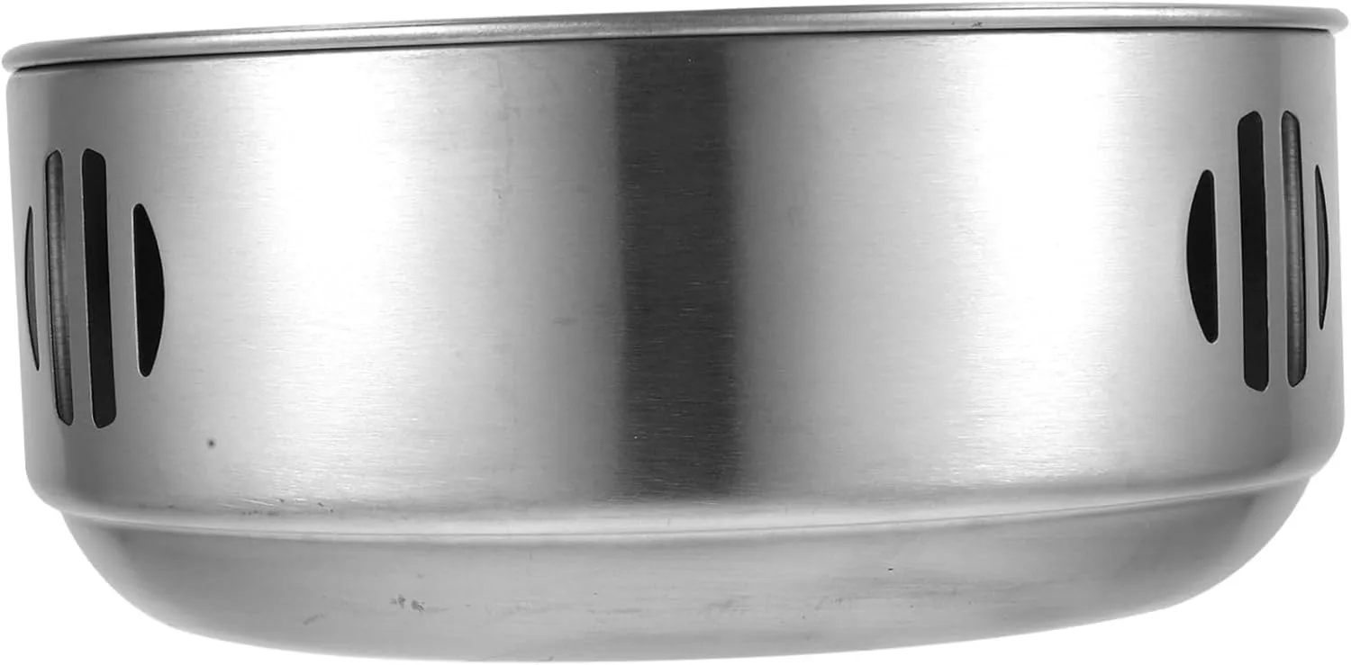 Portable Stainless Steel Stove Outdoor Cooking Stove for Camping Hiking Bbq Compact Design Easy to Clean for Food Insulation Heating