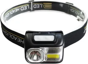 Portable USB Rechargeable LED Headlight for Outdoor Activities - Long Range, Strong Light - Ideal for Night Running, Fishing, and More