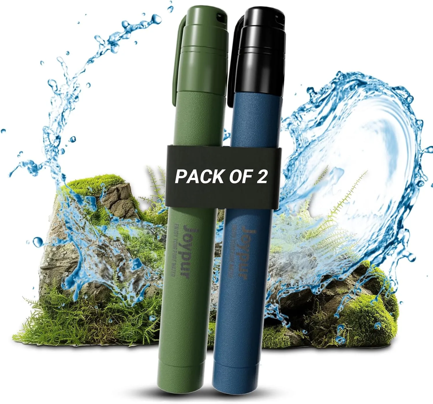 Portable Water Filter Straw Survival, Essential Camping & Hiking Gear, Water Purification Straw for Travel, Biking and Emergency Preparedness