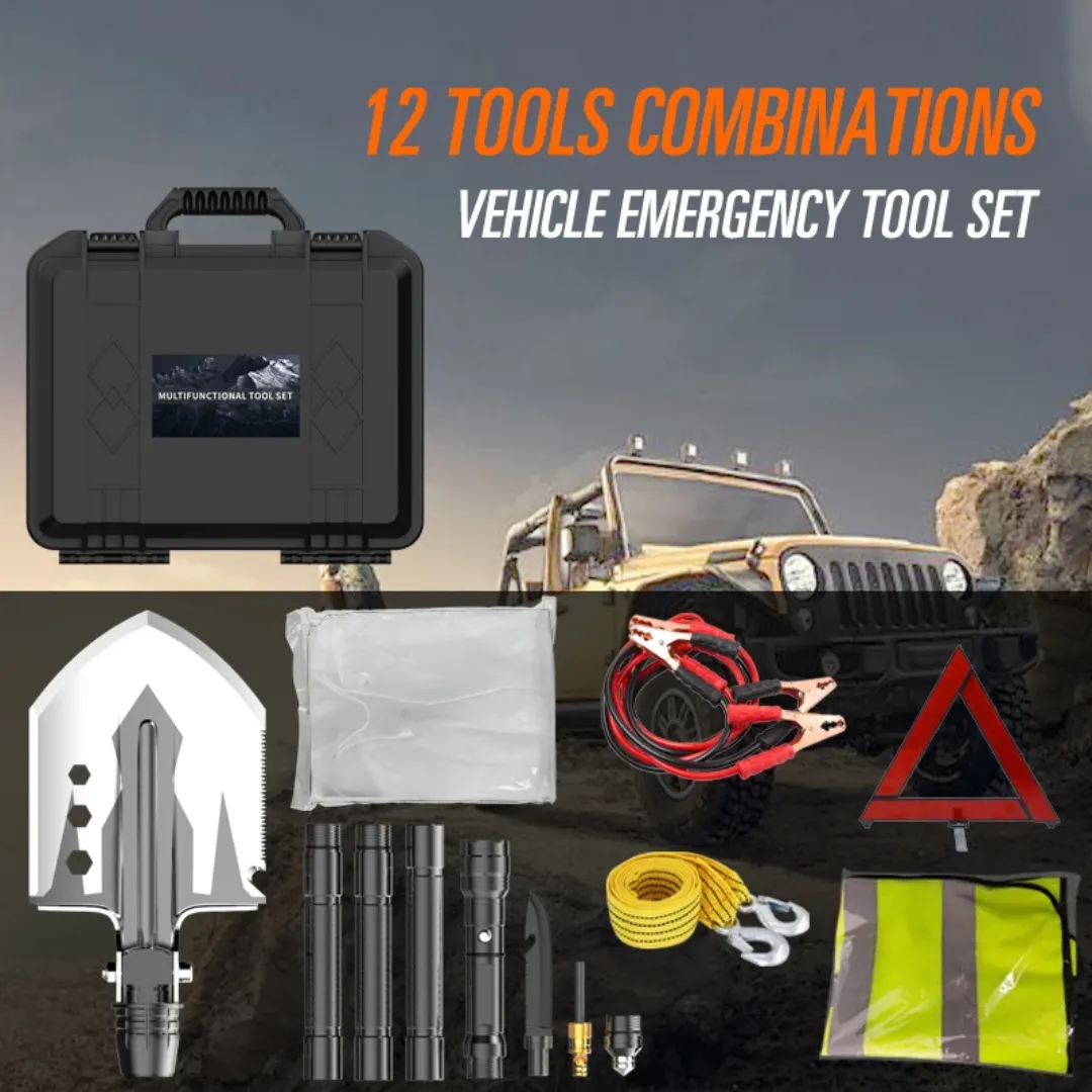 PrepPro 17-in-1 Vehicle Emergency Tool Kit | Be Ready for Any Situation