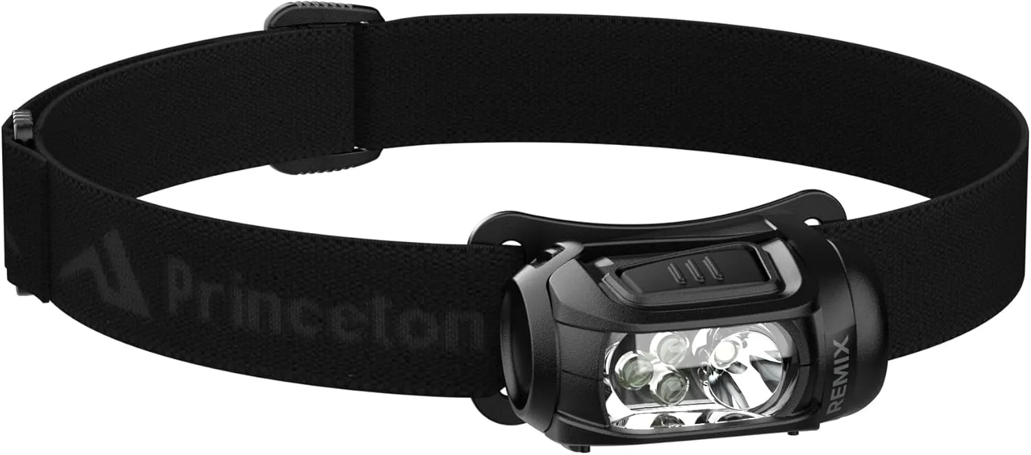 Princeton Tec Remix LED Headlamp (300 Lumens, Black w/Red LEDs), One Size (RMX300-RD-BK)