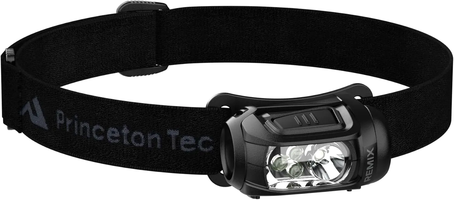 Princeton Tec Remix LED Headlamp (Black, 300 Lumens White and UV)