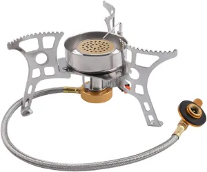 Professional Camping Stove Burner Windproof Ignition Portable Multifunctional for Cooking and Warming