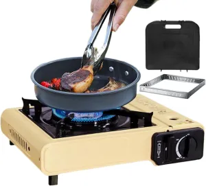 Propane Camping Stove | Portable Camping Stoves - Kitchen Accessories for Road Trips Garden Home Backpacking Climbing Beach Outings RV Camping Backyard Fishing