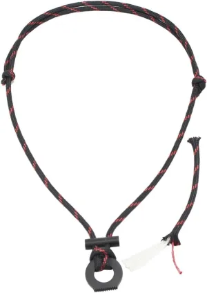 PSKOOK Fire Starter Necklace, Survival Paracord Necklace with Flint and Steel, Bushcraft Necklace for Camping, Hiking and Backpacking