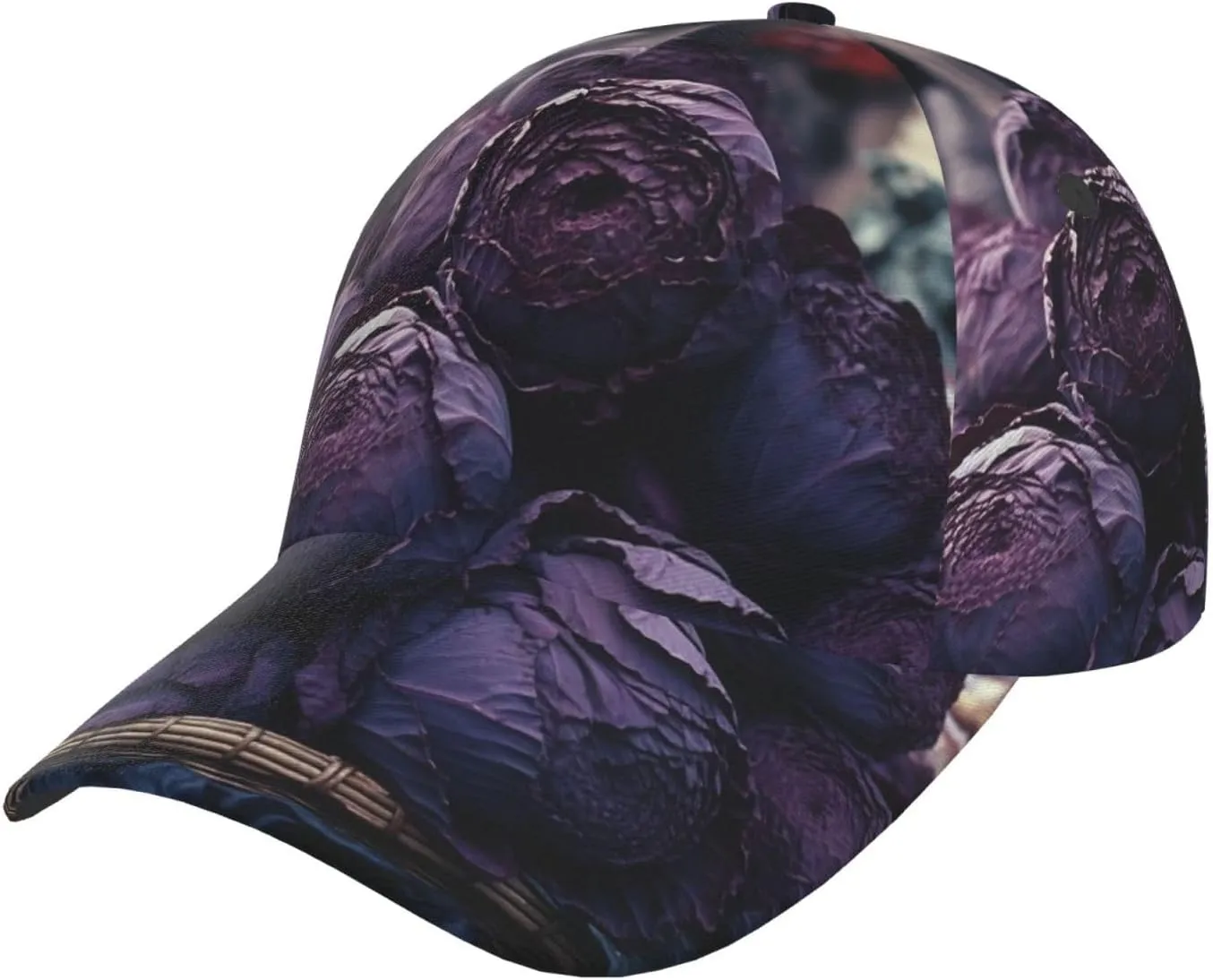 Purple Cabbage Baseball Cap Women Men Golf Dad Hat Adjustable Classic Baseball Hat Outdoor Sports Caps