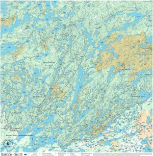 Quetico Map - West – Waterproof, Durable Cloth Map for Canoeing, Hiking, and Camping by True North Map Company