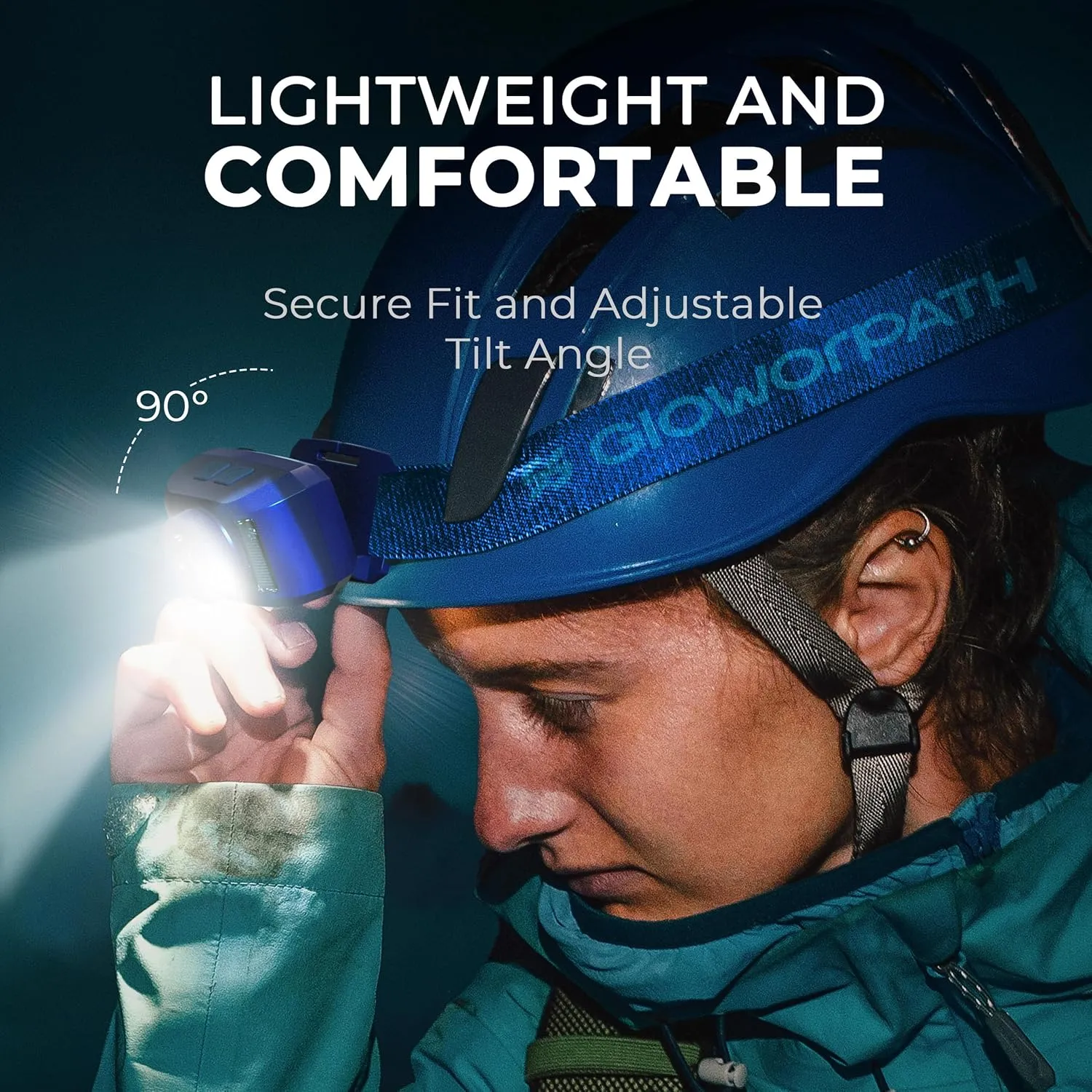 Rechargeable Headlamps Flashlight,1200 Lumens Super Bright LED Head Torches,Sensor Control, 7 Light Settings, IPX5 Waterproof & Lightweight, Ideal for Camping, Running & Hiking Outdoor (2 Pack)