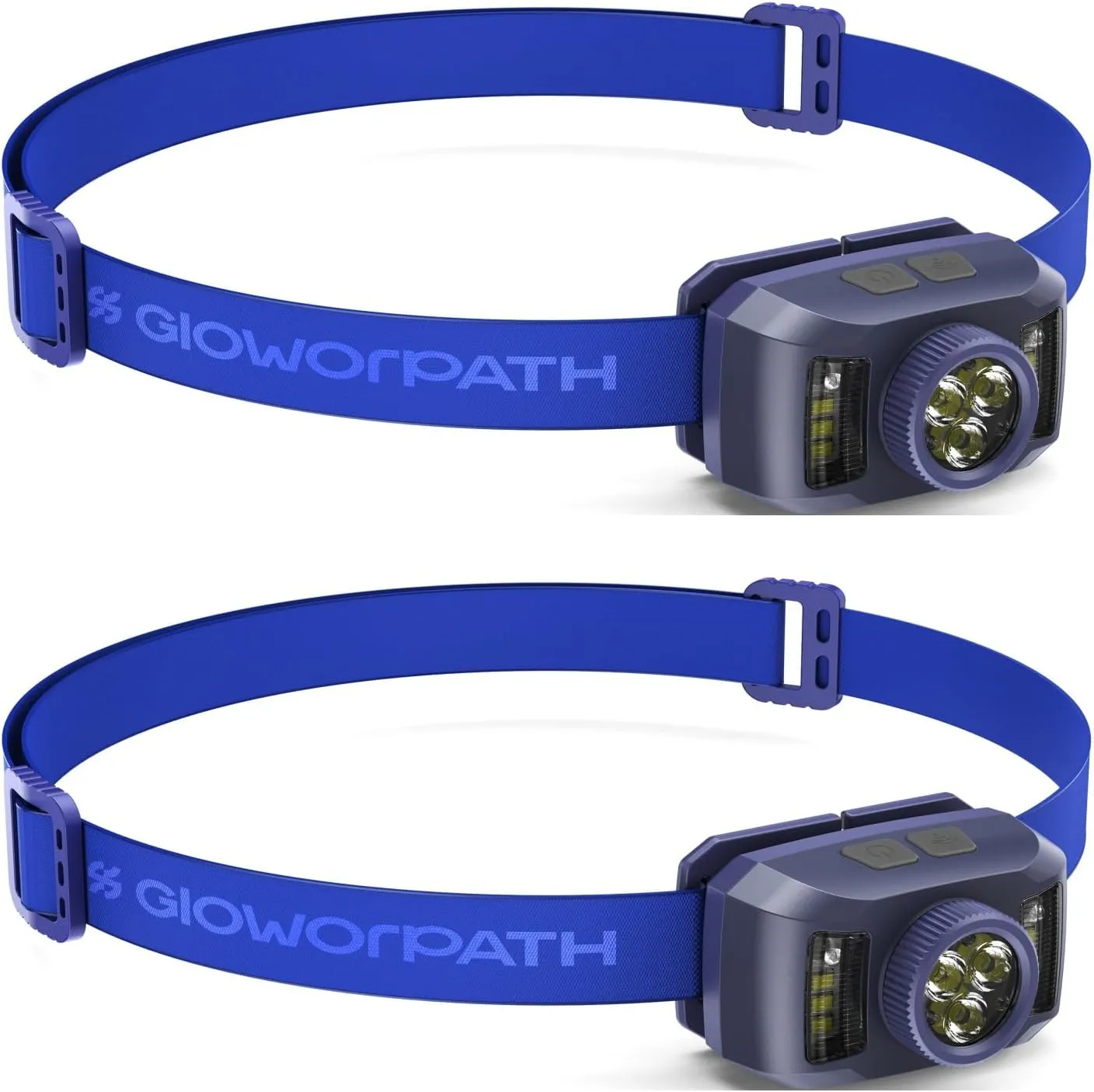 Rechargeable Headlamps Flashlight,1200 Lumens Super Bright LED Head Torches,Sensor Control, 7 Light Settings, IPX5 Waterproof & Lightweight, Ideal for Camping, Running & Hiking Outdoor (2 Pack)