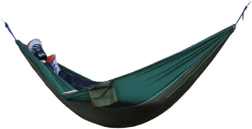 Recreation Single Double Hammock Adult Outdoor Backpacking Travel Survival Hunting Sleeping Bed Portable with 2 Straps 2 Carabiner Gifts for Hikers