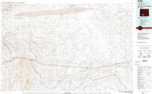 Red Desert Basin WY topo map, 1:100000 Scale, 30 X 60 Minute, Historical, 1980, Updated 1980, 24.1 x 40 in