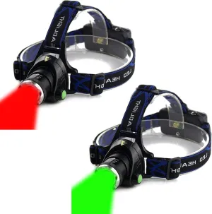 Red Light Headlamp and Green Light Headlamp Bundle