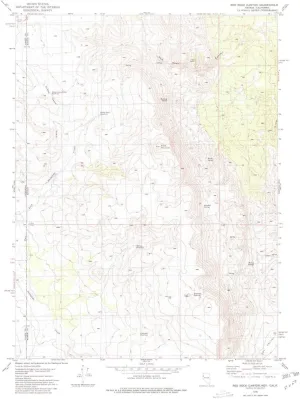 Red Rock Canyon NV topo map, 1:24000 Scale, 7.5 X 7.5 Minute, Historical, 1980, Updated 1980, 26.8 x 22 in
