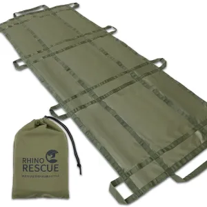 RHINO RESCUE Multi-use Disposable Litter Portable Emergency Stretcher with Carry Bag
