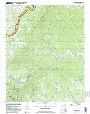 Roaring Gap NC topo map, 1:24000 Scale, 7.5 X 7.5 Minute, Historical, 1997, Updated 2000, 26.8 x 21.9 in