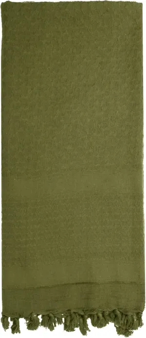 Rothco Solid Color Shemagh Tactical Desert Keffiyeh Scarf – Versatile Head and Neck Wrap – Great for Camping, Hiking, and Other Outdoor Activities – Olive Drab