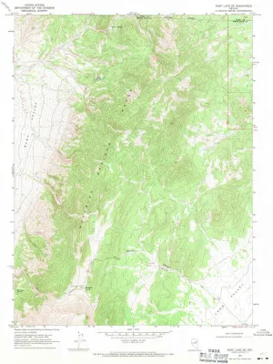 Ruby Lake SE NV topo map, 1:24000 Scale, 7.5 X 7.5 Minute, Historical, 1968, Updated 1971, 26.9 x 21.6 in