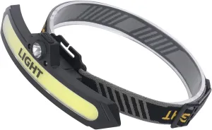 Running COB Headlamp Flashlight, 6 Light Modes USB Charge Inductive Switch, Adjustable Angle for Camping, Running