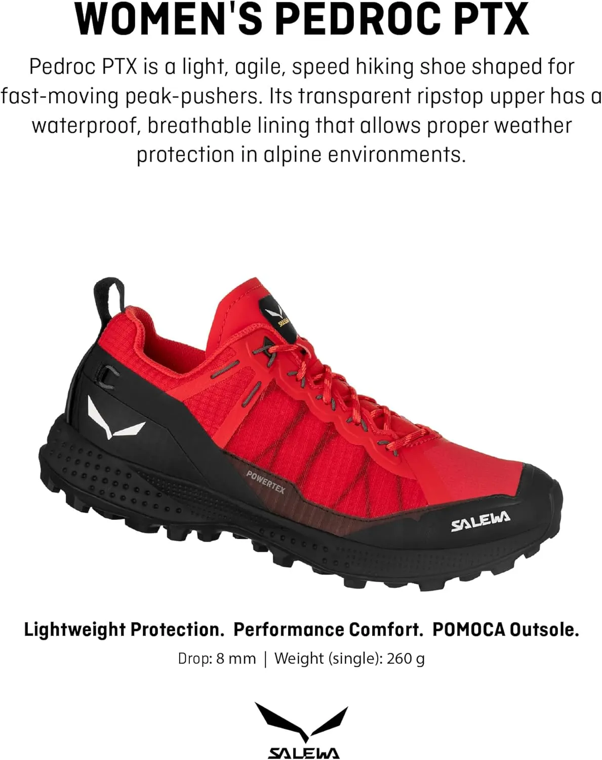 Salewa Women's Pedroc Powertex Waterproof Trekking & Hiking Shoe
