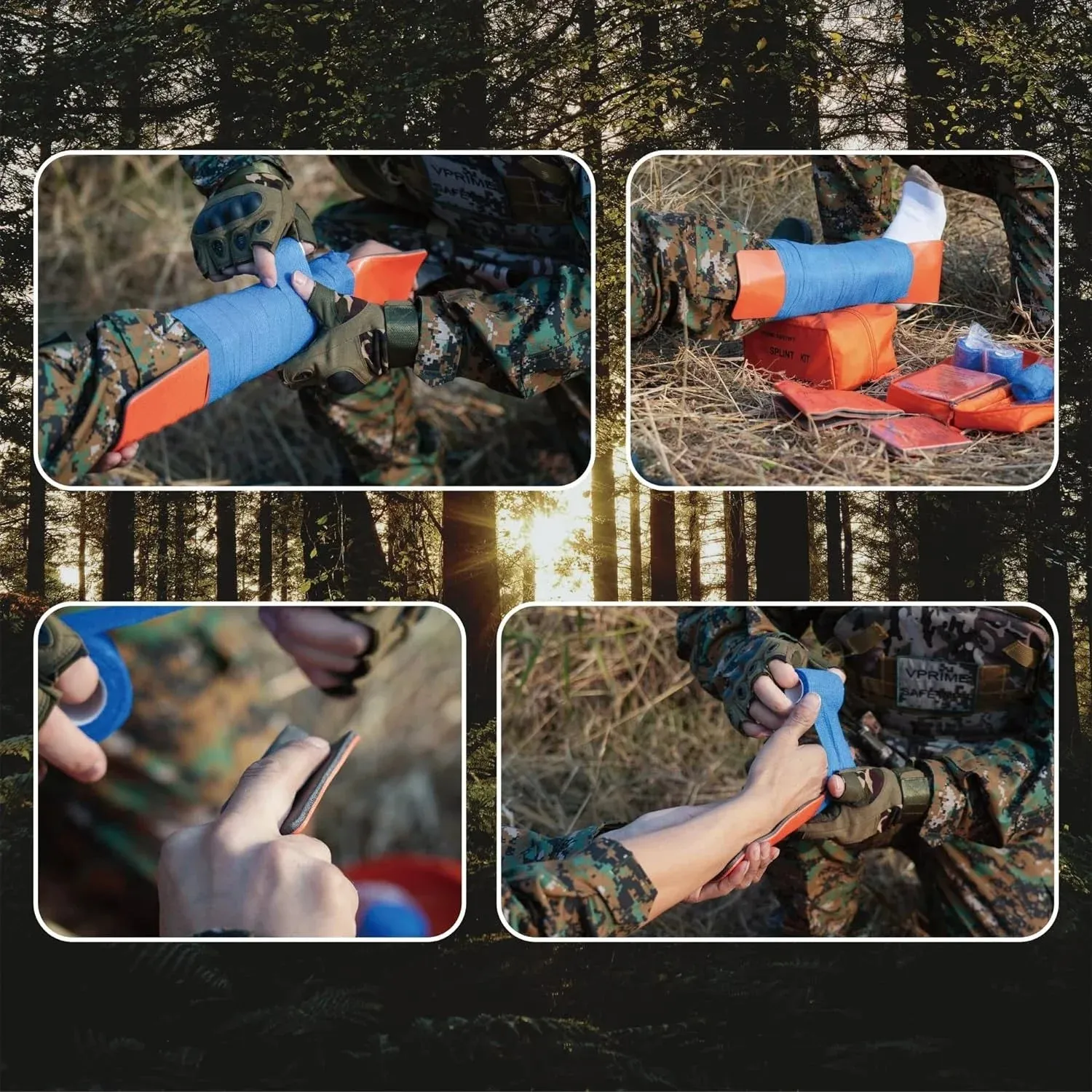 SANKE RESCUE First Aid Splint for Wrist and Thumb Support, 36/18" x 4.3"