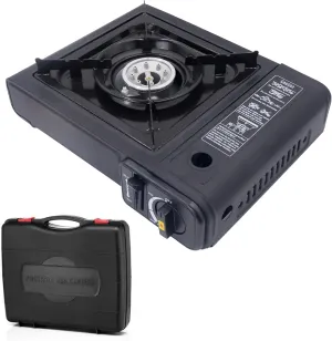 ShellKingdom Camping Stove Portable Outdoor Emergency Butane Stove Burner with Carrying Case For Camping, Picnics, Hiking, BBQ