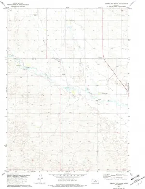 Shovel Dot Ranch NE topo map, 1:24000 Scale, 7.5 X 7.5 Minute, Historical, 1981, Updated 1982, 26.9 x 22 in