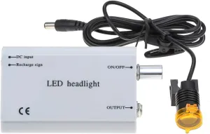 Silver Portable HeadLamp Clip On Lamp with Filter  Latest Type Plastic Plug-in Battery