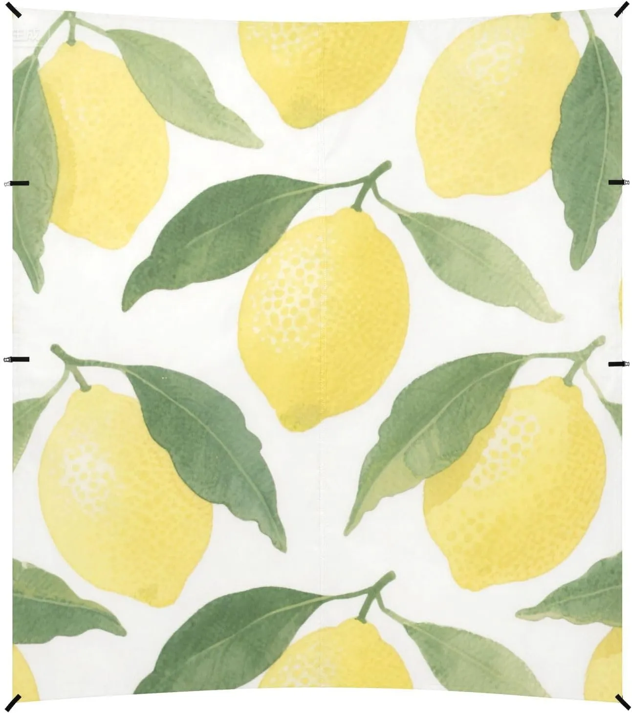 Simple Yellow Lemons Beach Cabana UPF50  Protection Water-Resistant Outdoor Sun Shade with Sandbags and Shovel for Camping, Picnics, Backyard & Fishing